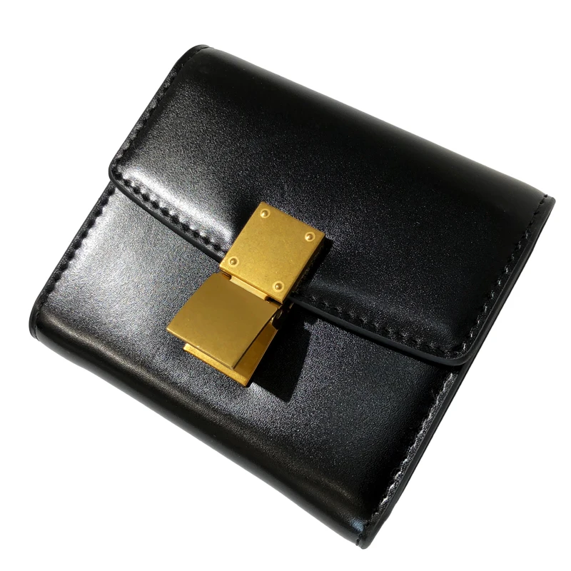 Женская сумка из натуральной воловьей кожи с пряжкой кошелек отделением для карт