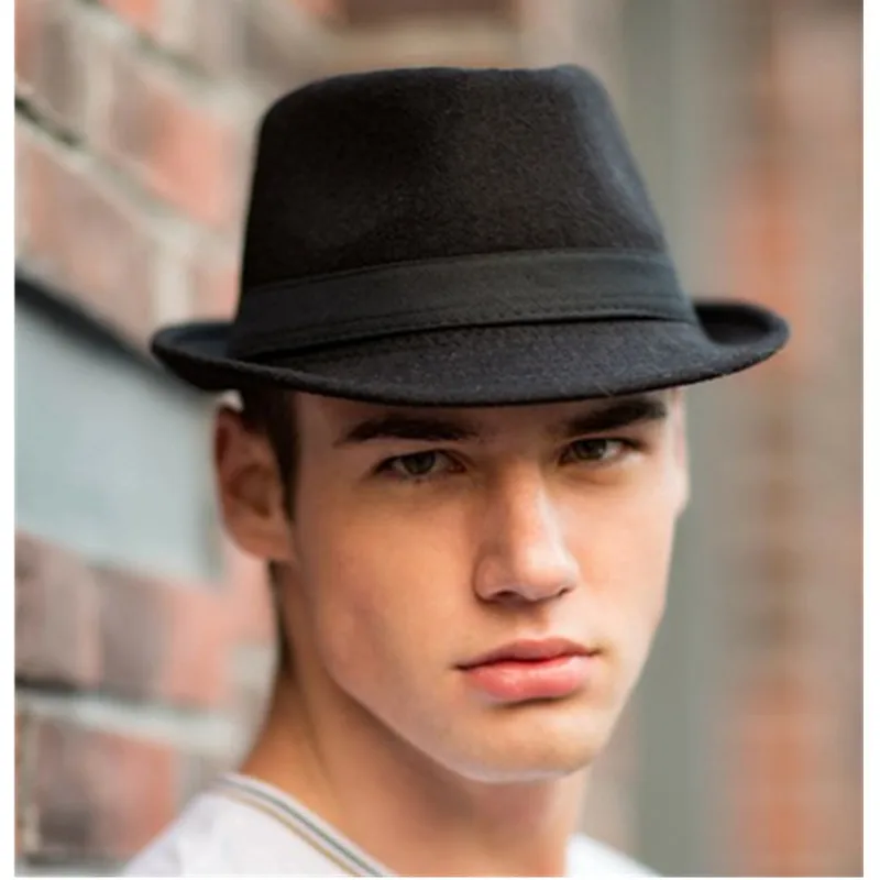 Пирог свининые фетровая шляпка шерстяная Шапки для Для мужчин шерство