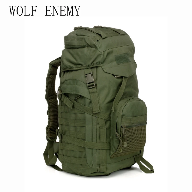 Molle 60L походный рюкзак, тактический военный рюкзак, большой водонепроницаемый рюкзак, камуфляжная походная сумка на плечо
