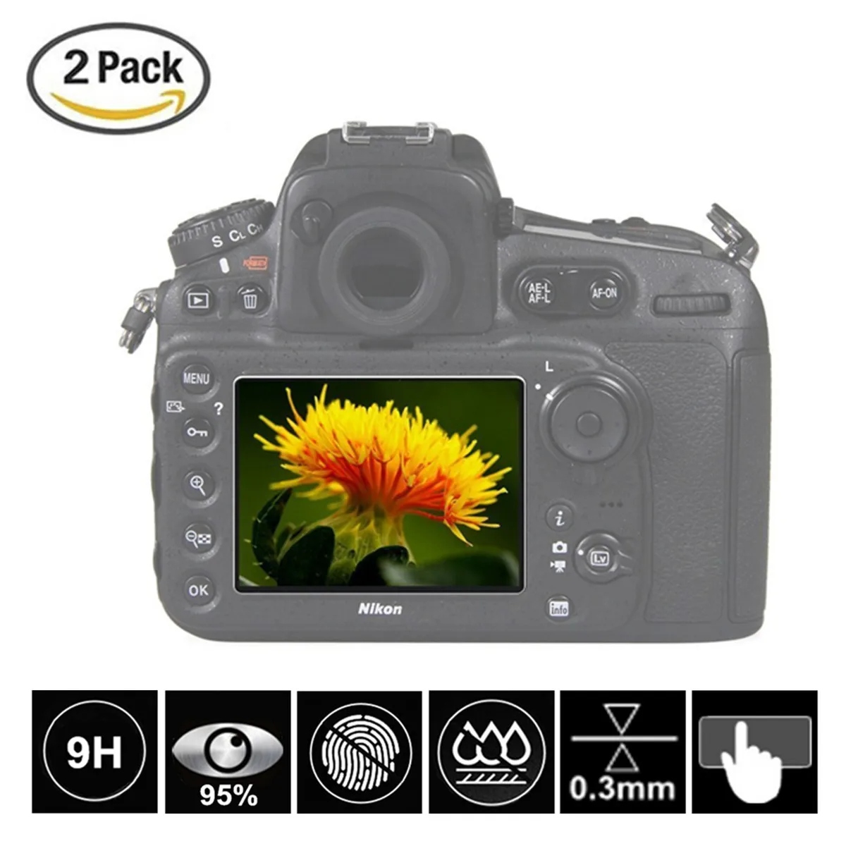 2 шт. защита для экрана из закаленного стекла Nikon B500 B700 P900 P900s P610 P600 J5 J4 V3 S9900 A900 A300 A100