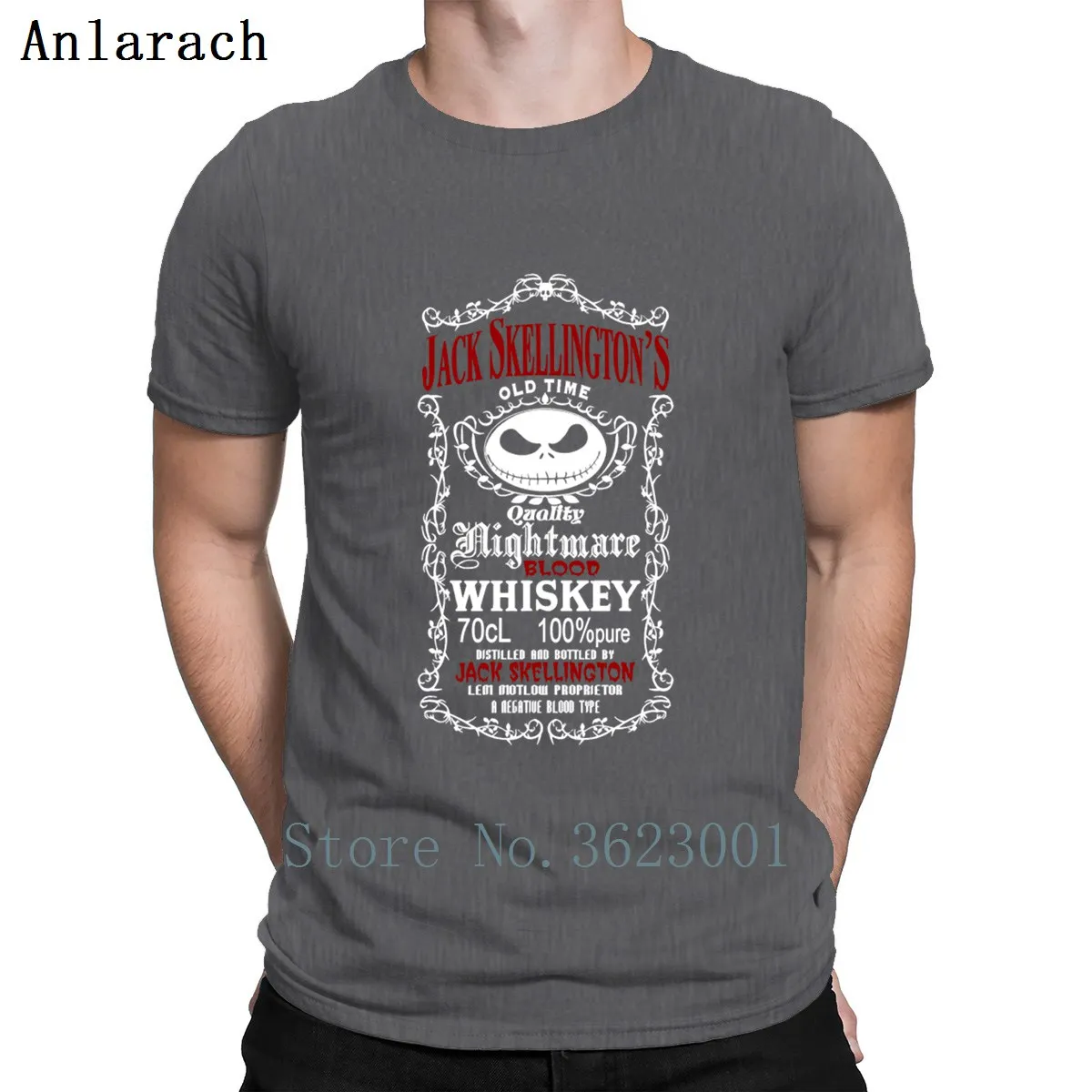 Jack Skellington футболка для виски забавная повседневная одежда хлопковая Футболка с