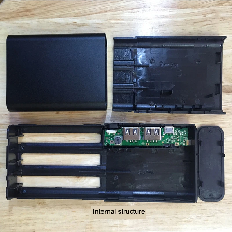 Diy 5*18650 Держатель батареи Чехол для 18650 5 в банк питания USB светодиодный