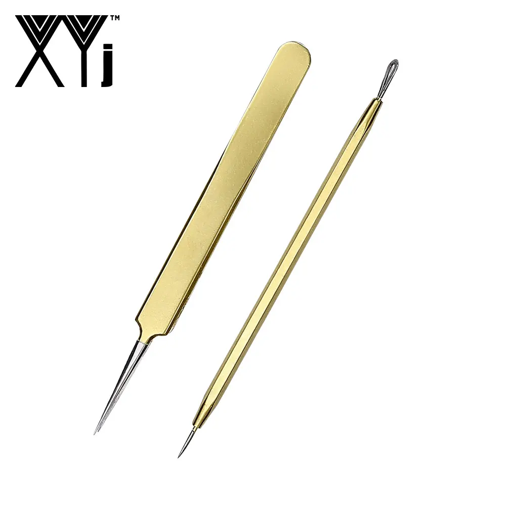 XYj 6 шт./компл. угорь Tool Kit для чистки лица акне иглы комедона Пинцет Инструменты
