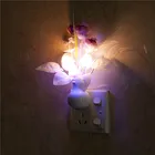 ГрибРозовое светильник Сенсор дома Спальня украшения 110V-220Vштепсельная вилка европейского стандарта красочный Ночник светильник s Luminaria светодиодный Ночной светильник
