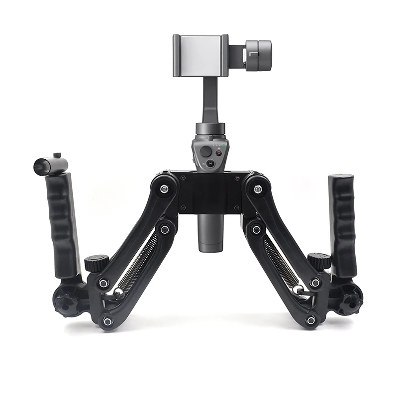 

Dual Handheld Stabilizer holder Extended Bracket for DJI Osmo + mobile / RONIN S / Zhiyun / Smooth 4 Q Gimbal Camera
