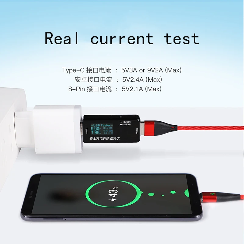 Магнитный кабель Micro usb Type C адаптер для быстрой зарядки телефона Type-C магнитное
