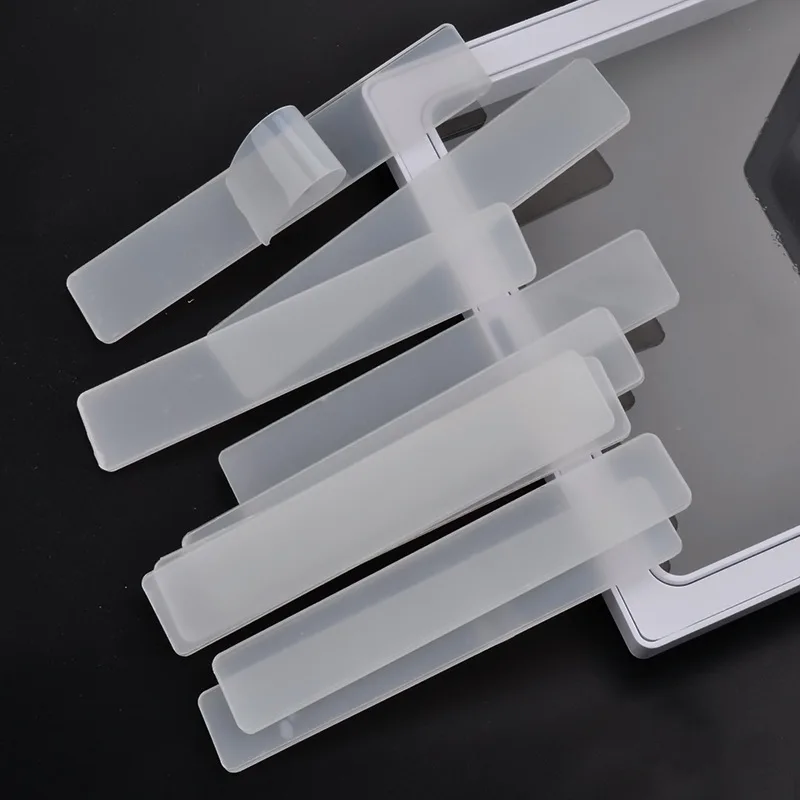 10 шт./лот дизайн ногтей советы держатель дисплея Акриловый Прозрачный Бар Adhensive