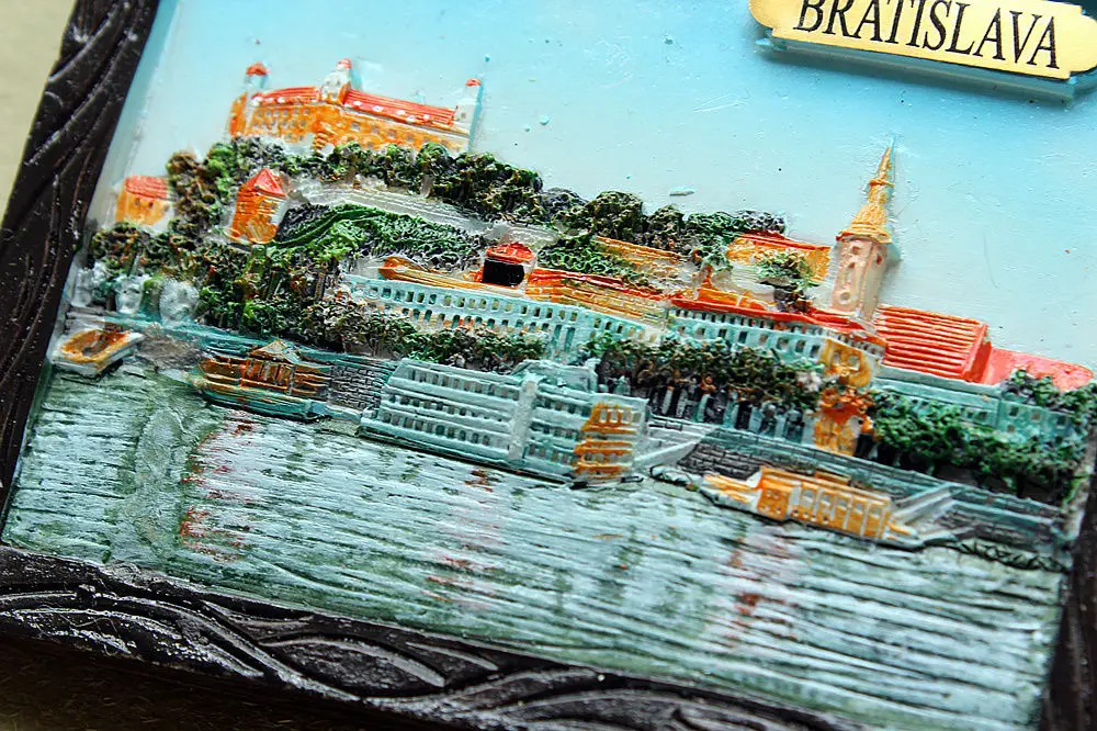 Туристический сувенир для путешествий из смолы 3D в виде магнита на