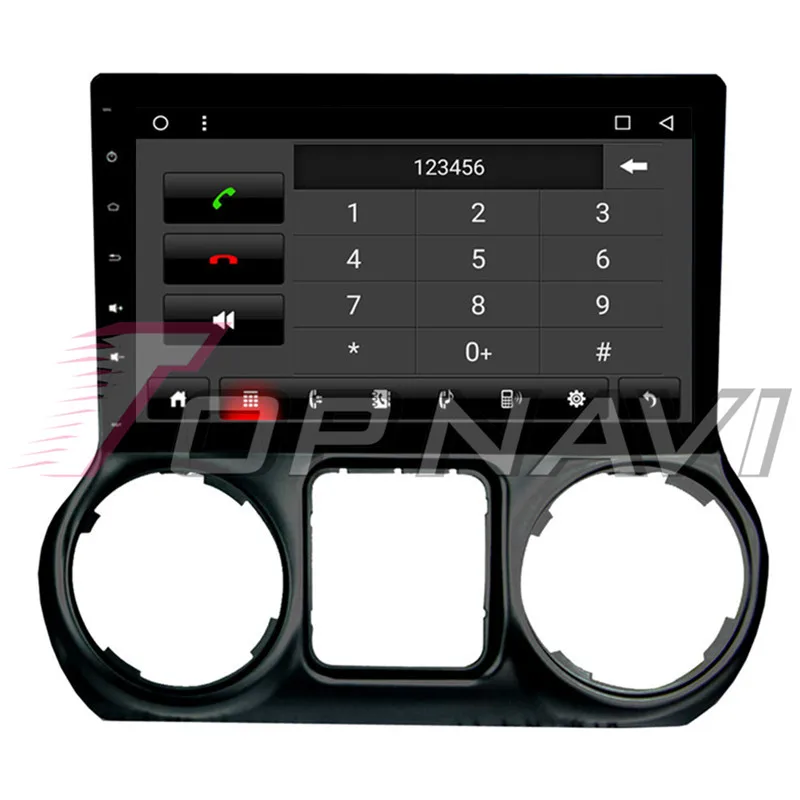 Автомобильный GPS навигатор для JEEP Wrangler 2011 2012 2013 2014 2015 2016 Android 8 1 10 ''Topnavi авто