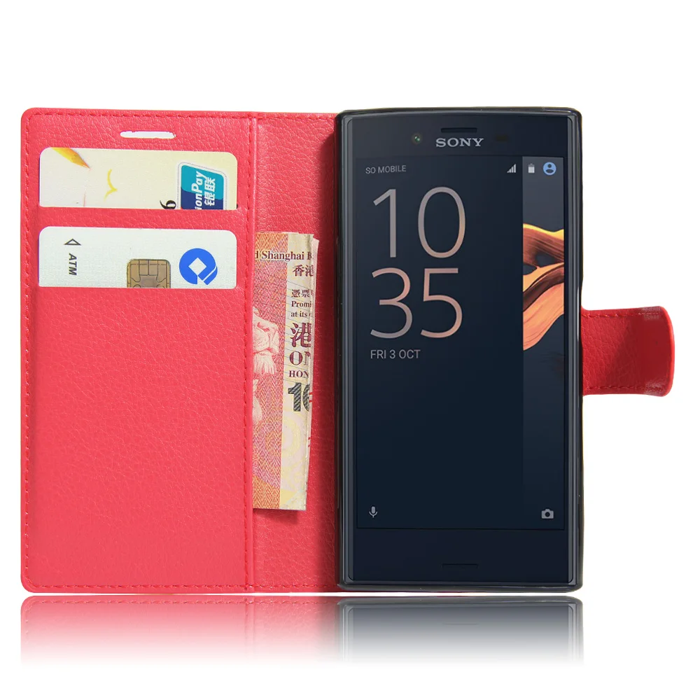 Для sony Xperia XZ4 XZ3 XZ2 L2 L1 XA3 XA2 XA1 XZ1 XZ X XA E5 плюс ultra Premium компактный мини бумажник кожаный