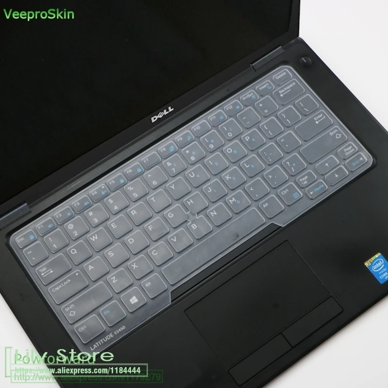 clear Для Dell Latitude 7490 3340 E3340 E5450 E5470 E7450 7400 14 дюймов ноутбук Notgebook Клавиатура Защитный чехол - Цвет: clear