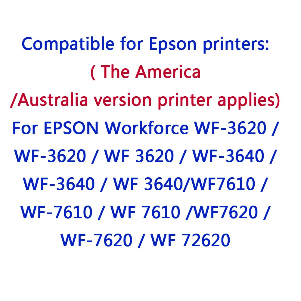 5 Pack (2BK 1C 1M 1Y) Совместимость с чернильными картриджами для принтера Epson 252XL 252 Workforce