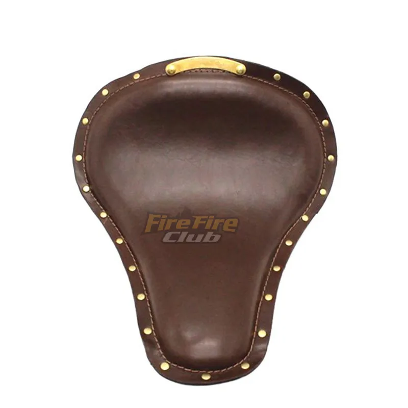 Synthetic Leather Motorcycle Solo Driver Seat Vintage For Harley Sportster 883 1200 XL Dyna Chopper for Honda |