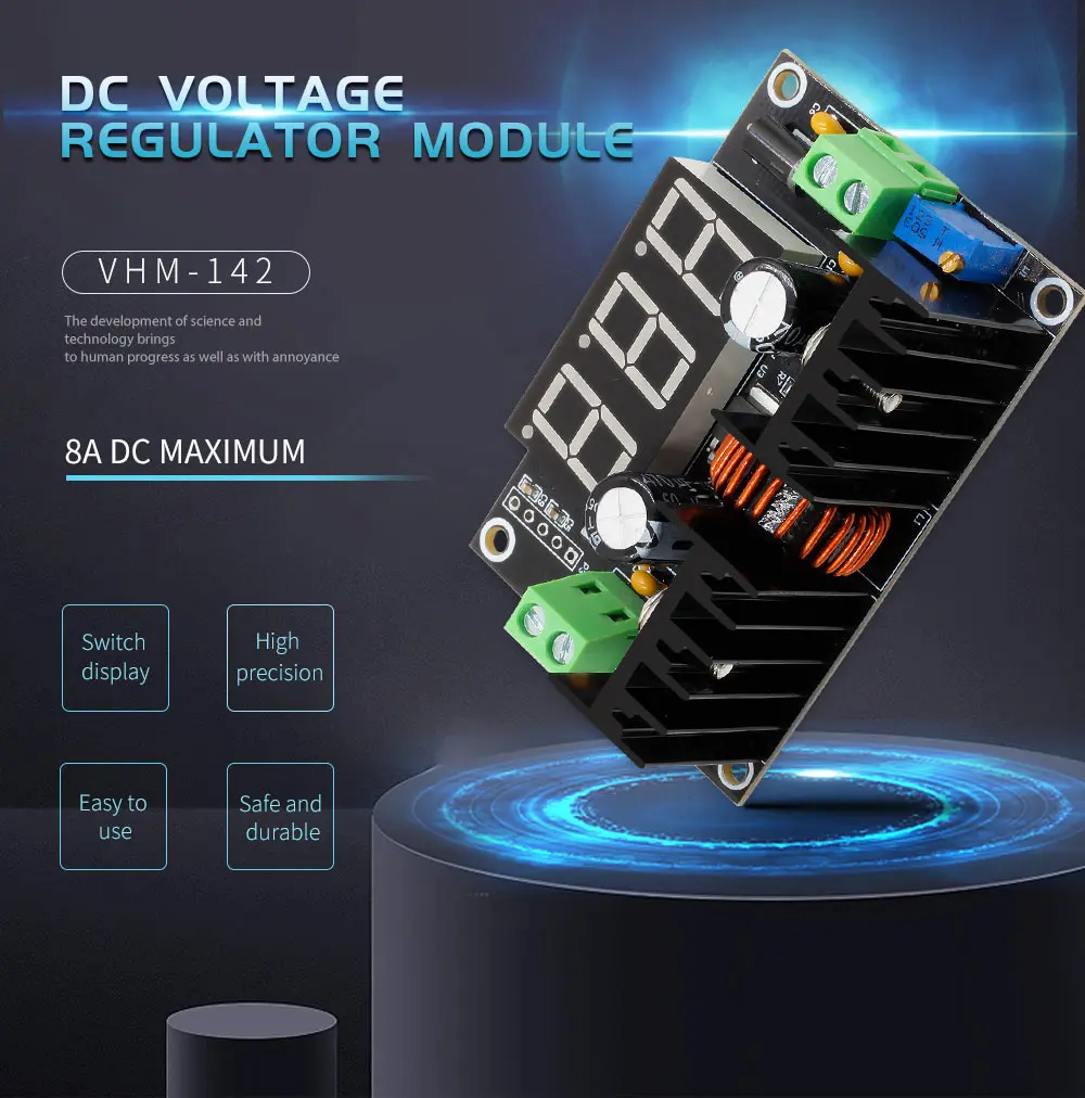 XL4016 LM317 светодиодный цифровой вольтметр регулятор напряжения XL4016E1 DC-DC понижающий модуль 200 Вт 8A ШИМ 4-40 В до 1,25-36 в
