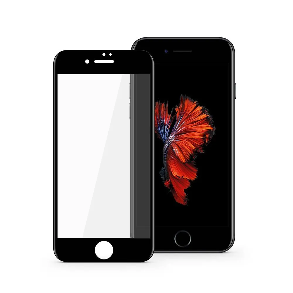 Buy 1 Get Free !!! Roybens Soft Edge 3D Curved TPU Case Cover For iPhone 6 6S 7 Plus Temper Glass Screen Protector Clear Film |