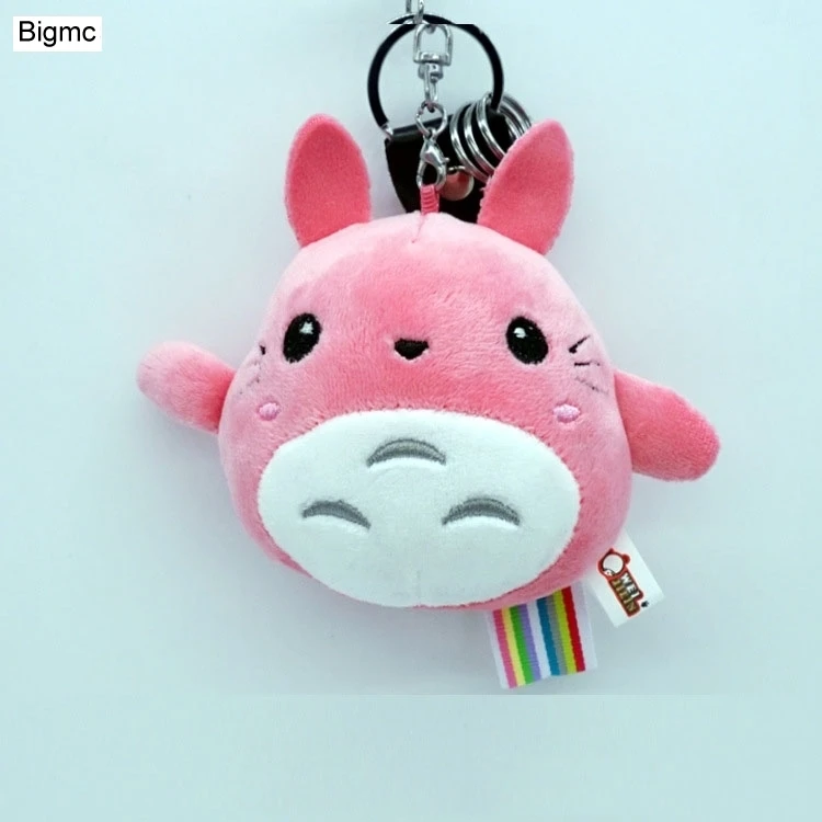 Брелок для ключей K1265 модный плюшевый женский брелок с помпоном|totoro key ring|fashion ringkey