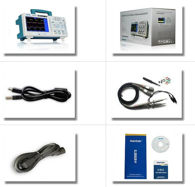 Цифровой осциллограф Hantek DSO5202P 200 МГц 2 канала 1GS/s TFT LCD 800x480 USB | Инструменты