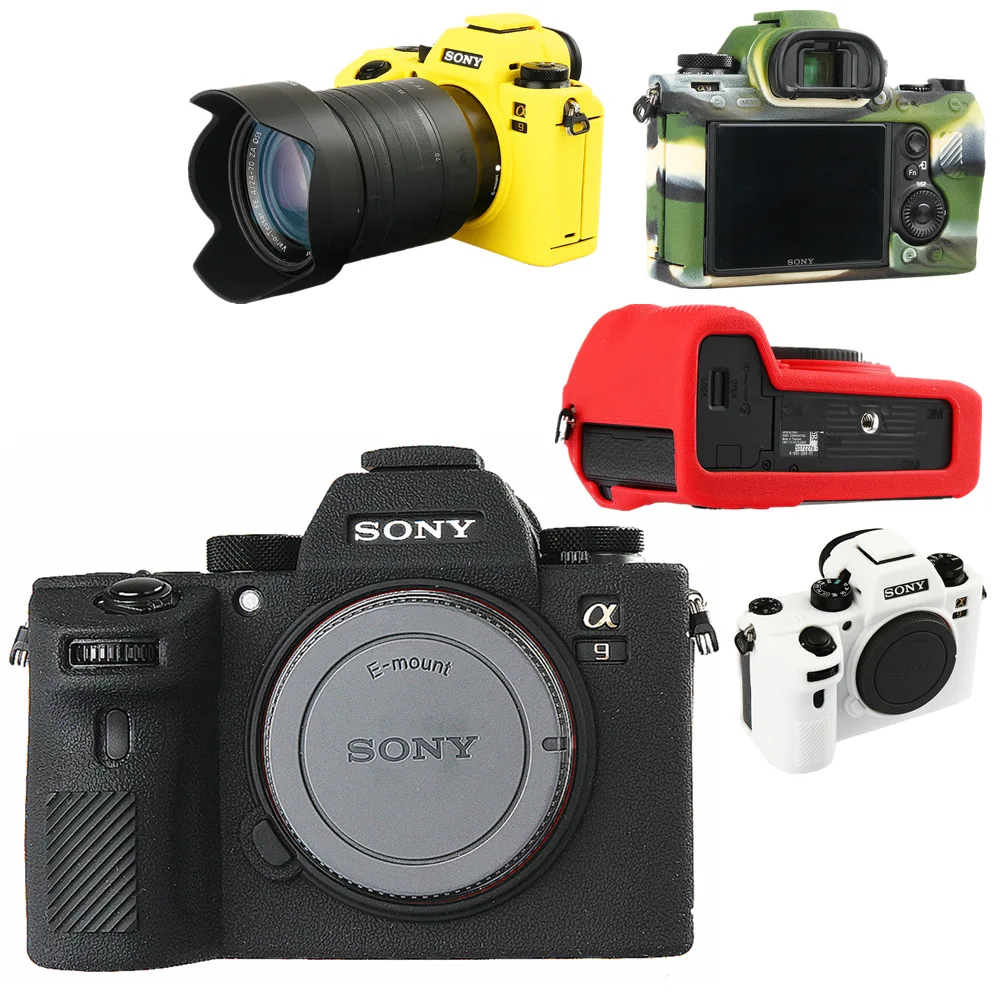 Силиконовый чехол-Обложка с текстурой для Sony A9 | Электроника