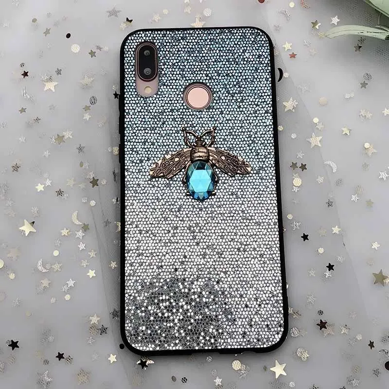 Роскошные блестящие пчелы блеск Чехол для huawei Коврики 20 Pro 10 P9 P30 P20 Pro Lite Y6 Y7 Pro Y9 Honor 9 10 lite Nova/4e 4 3i чехол s