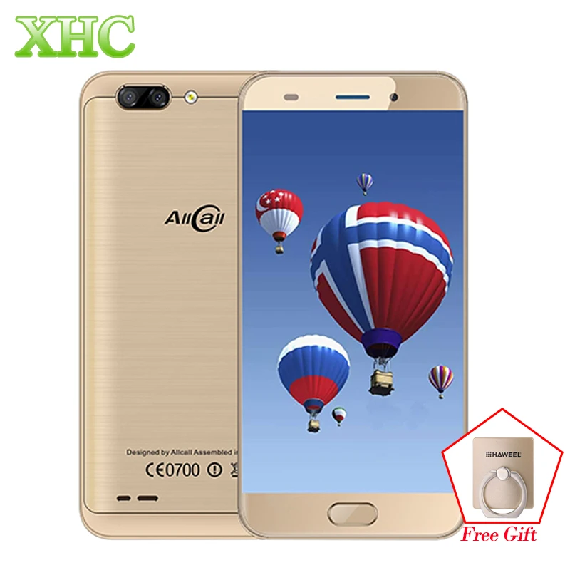 LTE 4G AllCall Atom 2 ГБ + 16 Гб 5 дюйма Android 7 0 мобильные телефоны Две задние камеры MTK6737