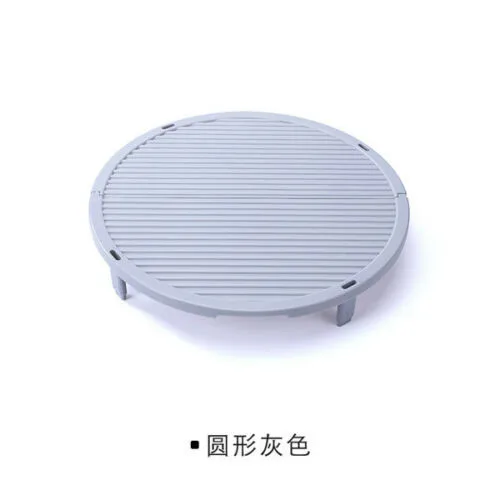 Round Gray Большая Подставка-Сушилка Для Посуды Лоток утварь, столовые приборы пельменей поднос для лапши кухонная тарелка держатель для хранения посуды лотки - Цвет: Round Gray
