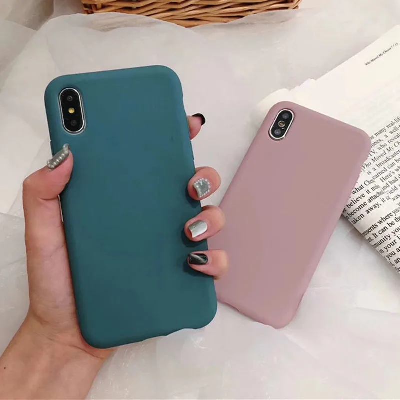 Ультратонкие однотонные Чехлы зеленого цвета для телефона Huawei Nova 3 2S Mate 20 10 Pro Honor 9