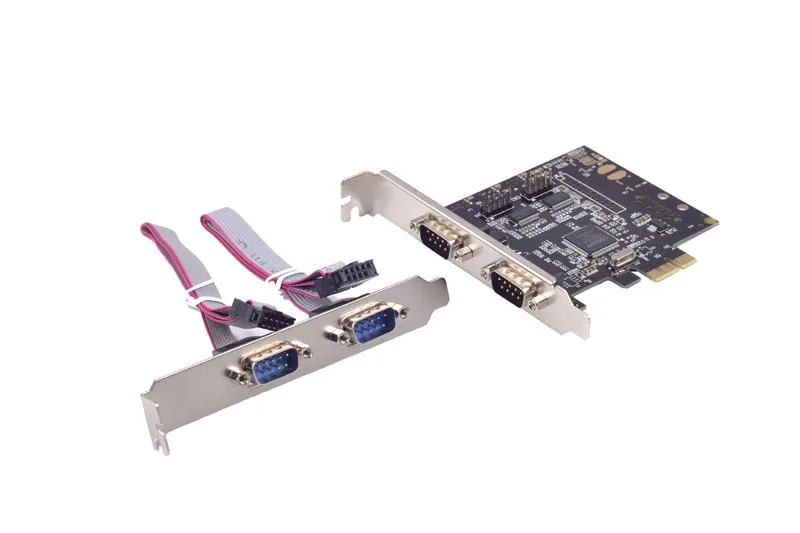 PCI Express к 4 портам последовательная карта RS232 COM DB9 Pin чипсет для MosChip MCS9904|rs232 card| |