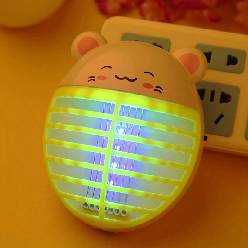 Милая Светодиодная лампа-ловушка для комаров Мини Портативная электрическая