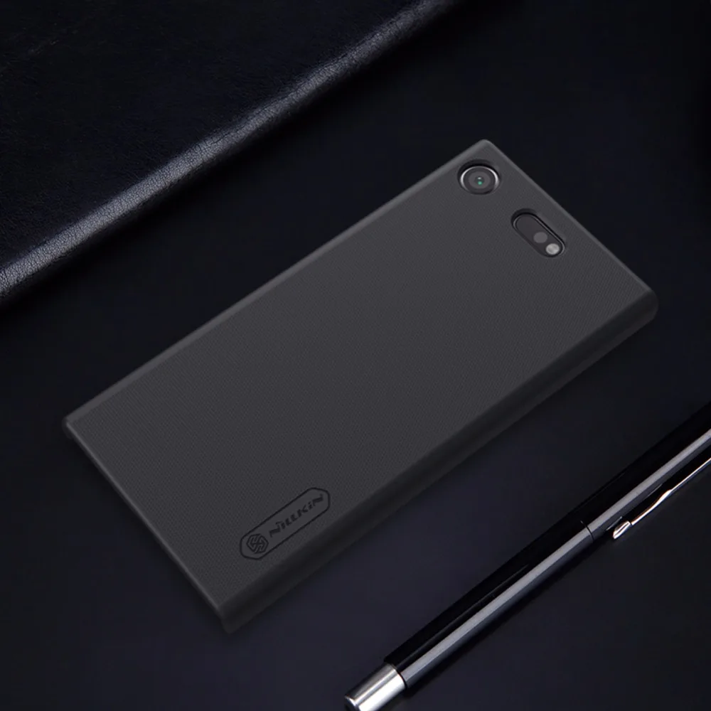 Бампер для Sony Xperia XZ1 Compact (XZ1 mini) оригинальный NILLKIN Super Frosted Shield Back Cover Case с розничной