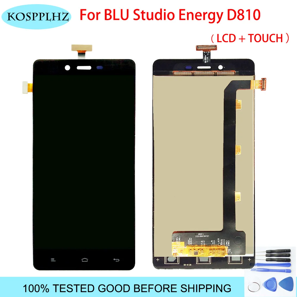 Для BLU Studio Energy D810 D810U ЖК-дисплей с кодирующий преобразователь сенсорного экрана в