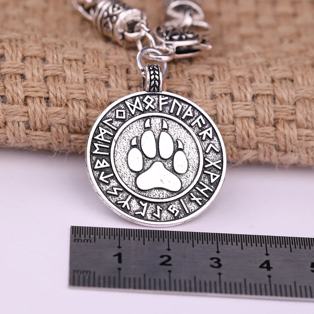 Рыбий крючок волк отпечаток когтя талисман нордические руны языческий амулет