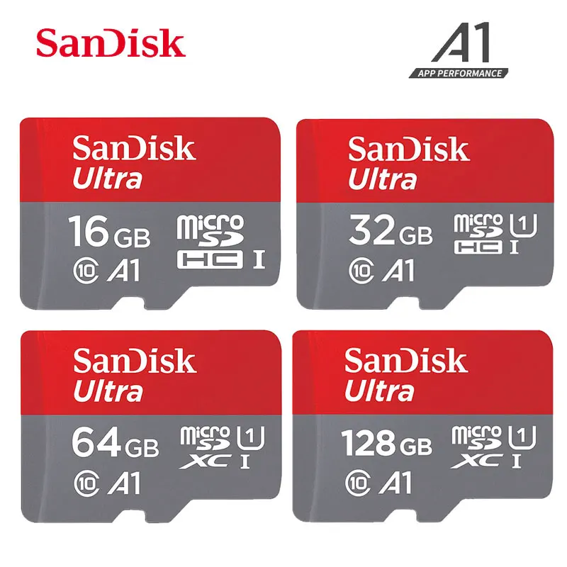 

SanDisk Ultra A1 Microsd Memory Card 256GB 128GB 64GB 32GB 16GB microSDHC/SDXC UHS-I U3 V30 TF Card micro sd cartao de memoria