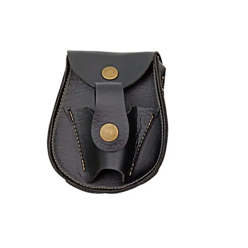 Leather bag Стальной шарик Кожа Рогатка сумка Сумка Поясная Сумка Для Рогатки и стальные шарики карманная Рогатка кобура для катапульты Спорт@ 40 - Цвет: Leather bag