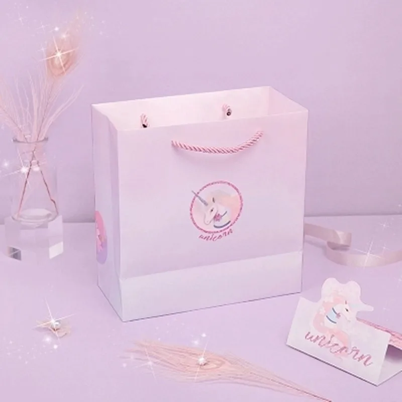 Большая подарочная коробка креативные подарочные пакеты в виде единорога с