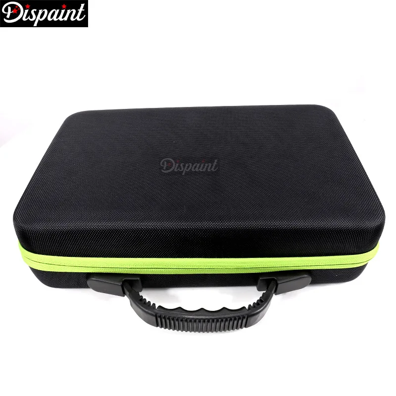 green Dispaint 60 бутылок коробка для алмазной живописи контейнер для инструментов Коробка Для Хранения Чехол-держатель ручная сумка на молнии дизайн противоударный Прочный - Цвет: green