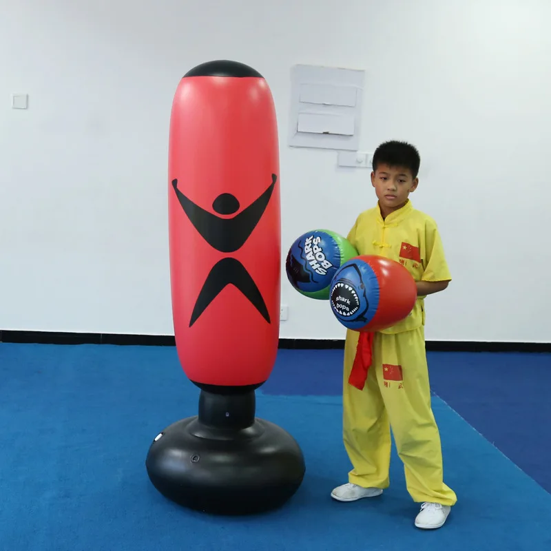 Надувной Песочник с перчатками «неваляшка» для бокса для Chilld Спортивная подготовка на открытом воздухе Инструменты надутые игрушки фитнес боксерская груша