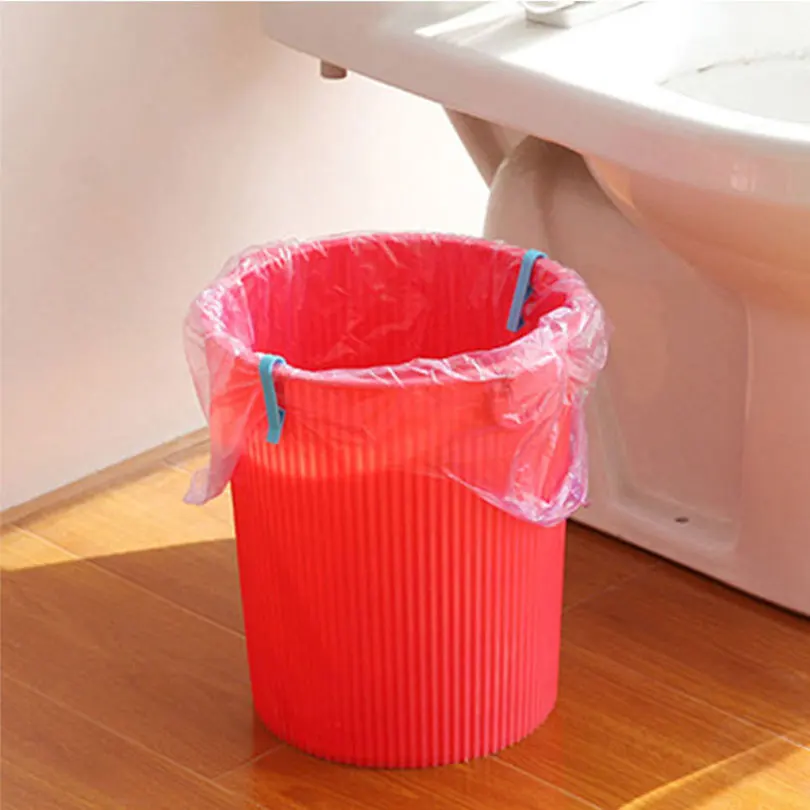 Зажим для пакетов мусора 6 шт. нескользящий мусорный контейнер зажим хранения