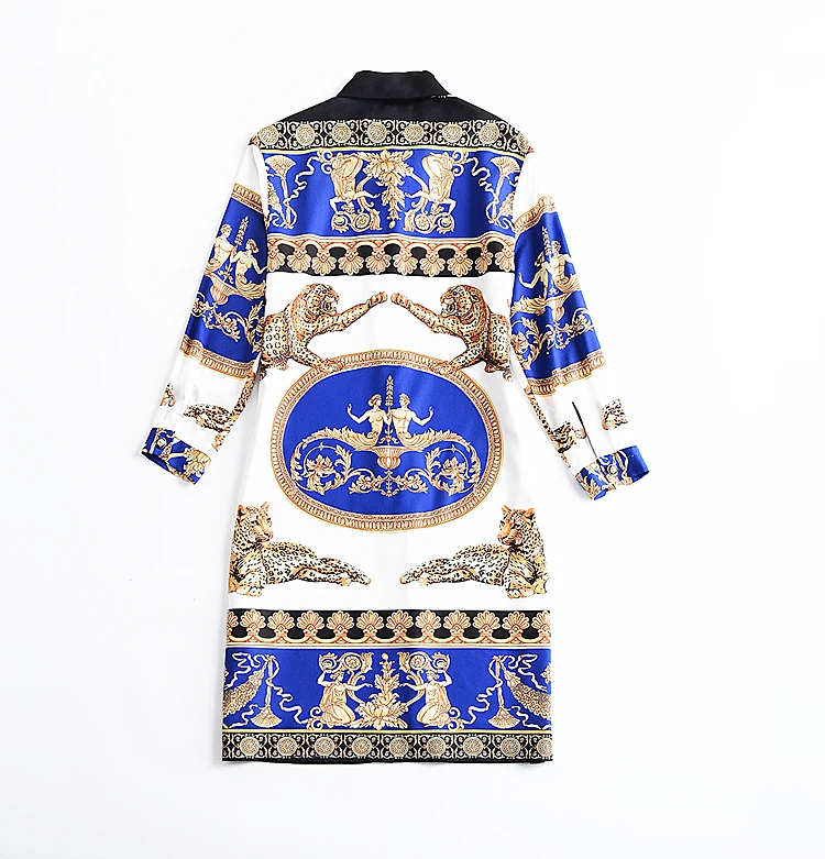 2018 высокое качество осень вечерние длинные рубашка с рукавами зеленого цвета