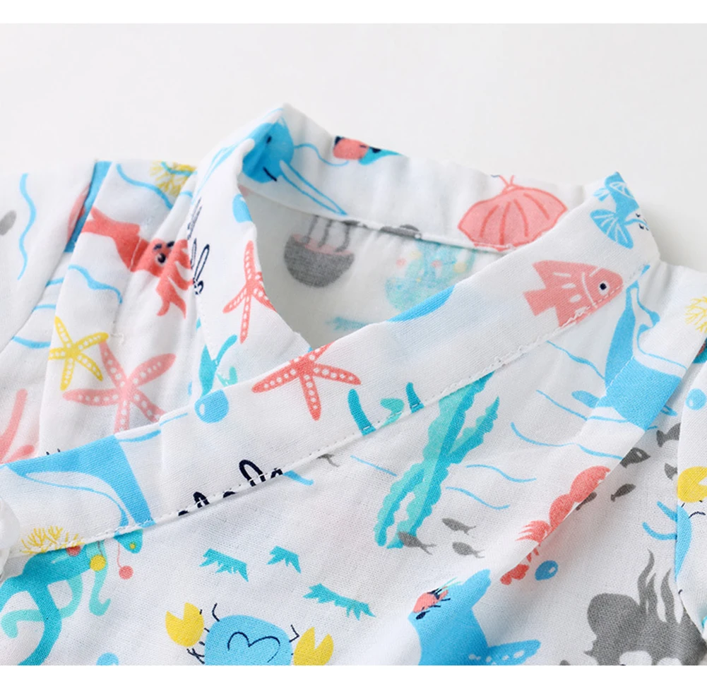 Летние пижамы для маленьких мальчиков и девочек с рисунком животных дельфина
