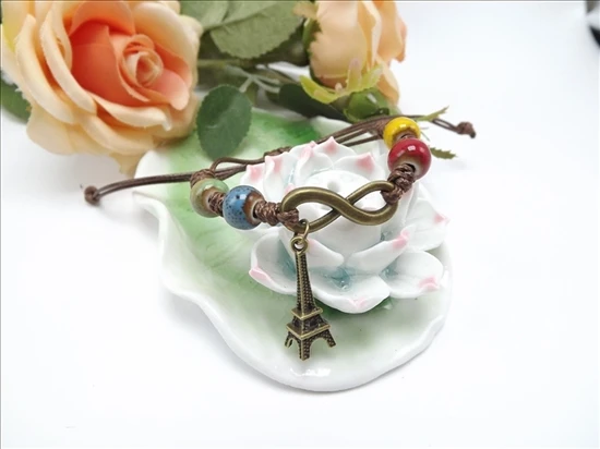 Нежный этнический стиль высокое качество оригинальный браслет с керамическими