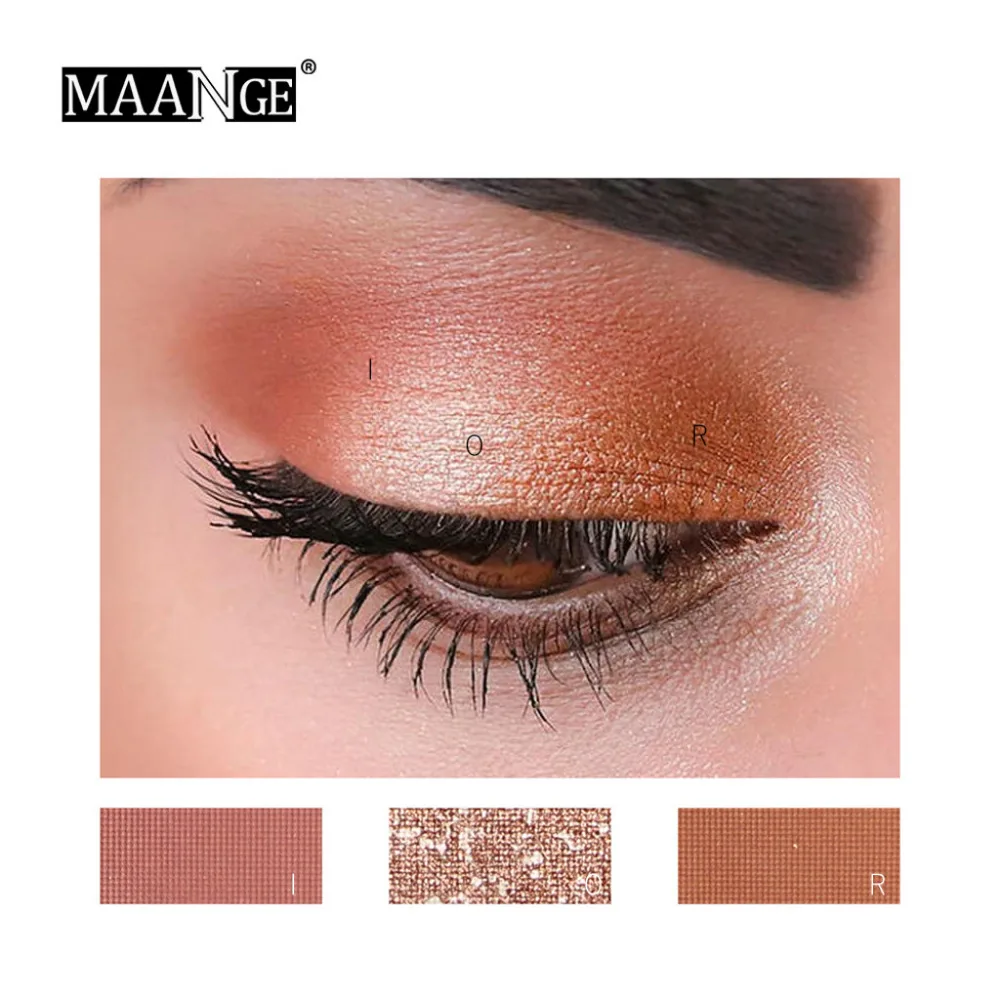 MAANGE тени для век Pallete beauty waterproof Eye Shadow Plate Powder Matte Eyeshadow Cosmetic Makeup Eyeshadow 18 блеск бриллиант
