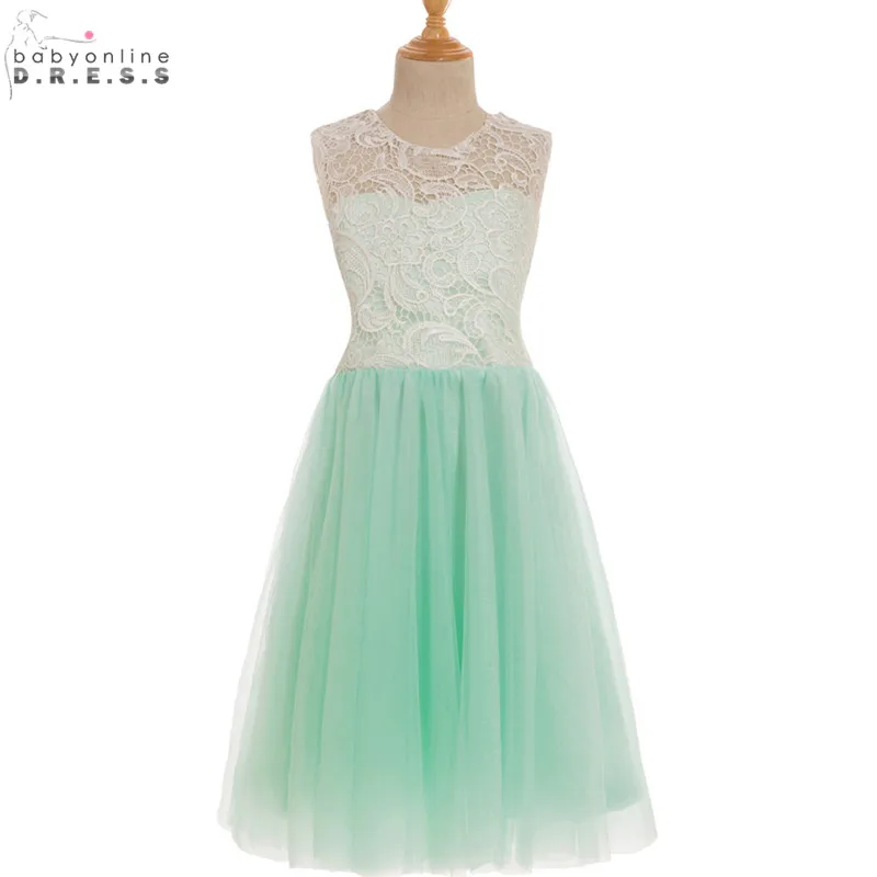 Vestidos de Primera Comunion Дешевое прозрачное кружевное фатиновое платье с цветочным