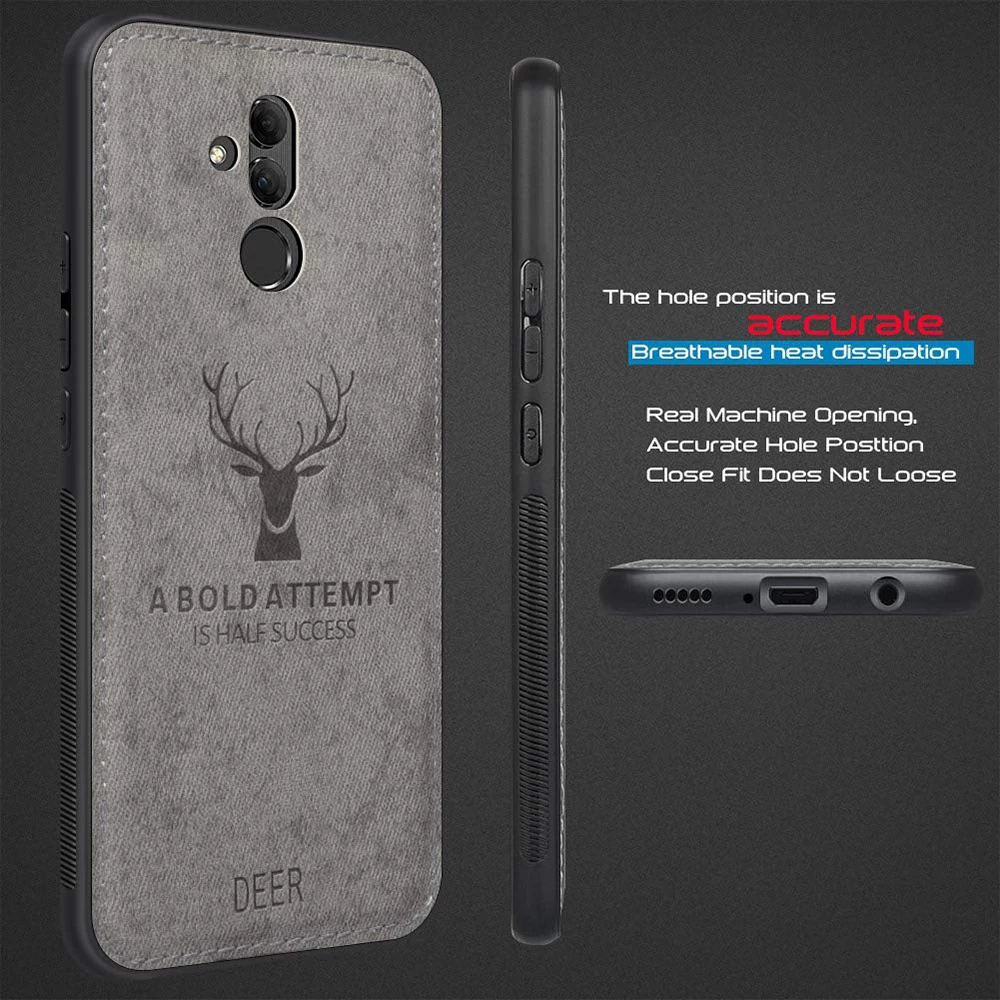 NYFundas для huawei mate 20 lite pro X чехол с 3D принтом оленя Мягкий Силиконовый противоударный