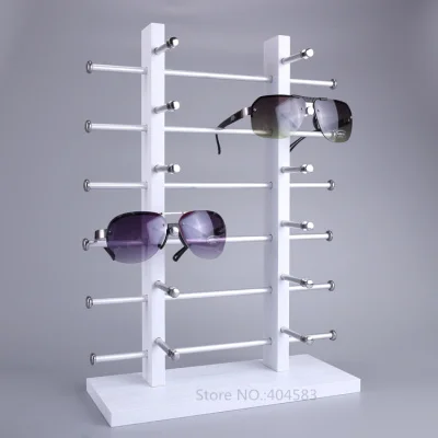 12 Сетка деревянная подставка для очков Органайзер - Цвет: white tree grain