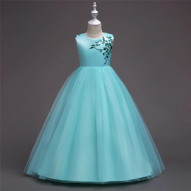 Платья для девочек-подростков платье с вышивкой девочек детская одежда белое