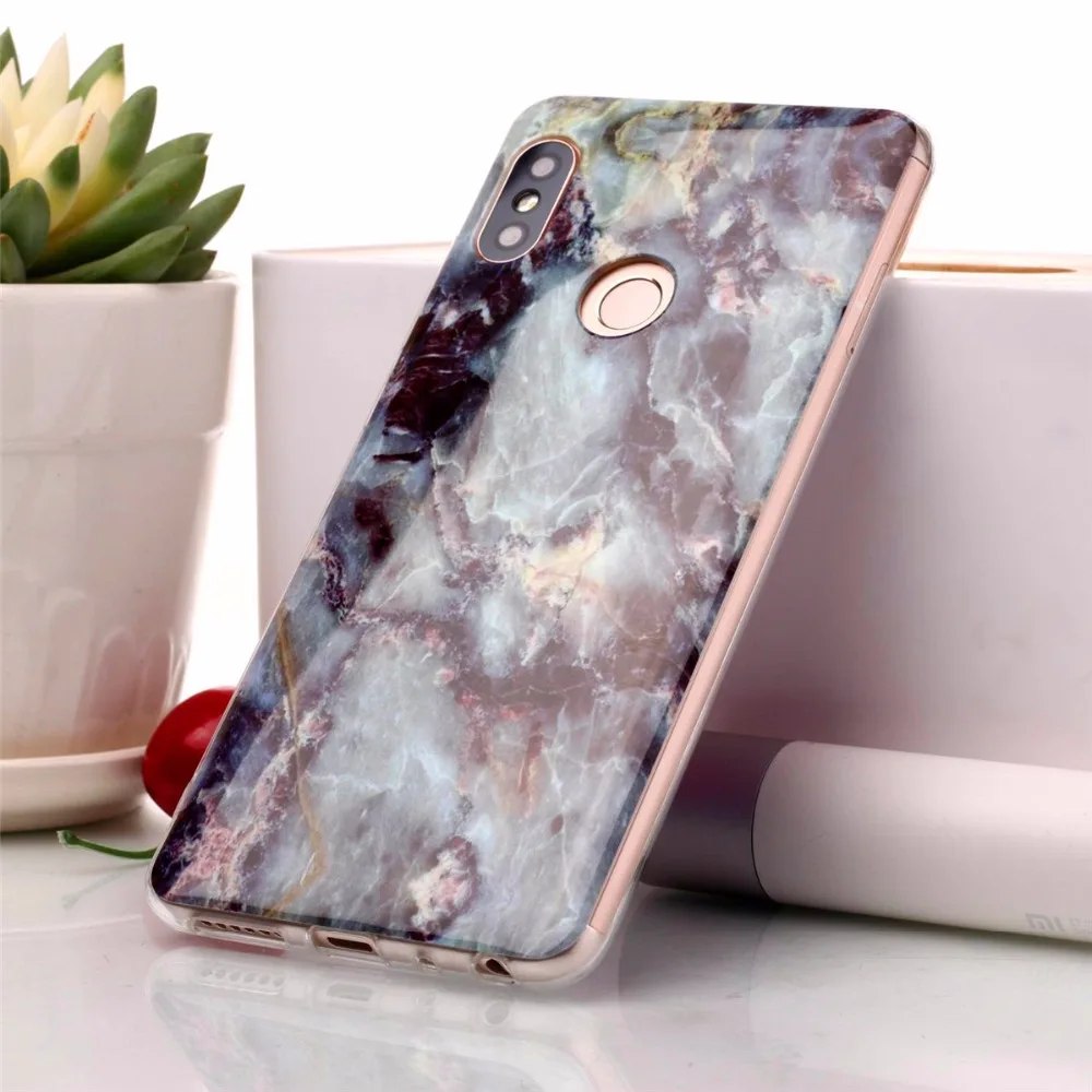 Чехол Marbling из ТПУ для Xiaomi Redmi Note 5/Note 5 Pro Ультратонкий силиконовый чехол телефона