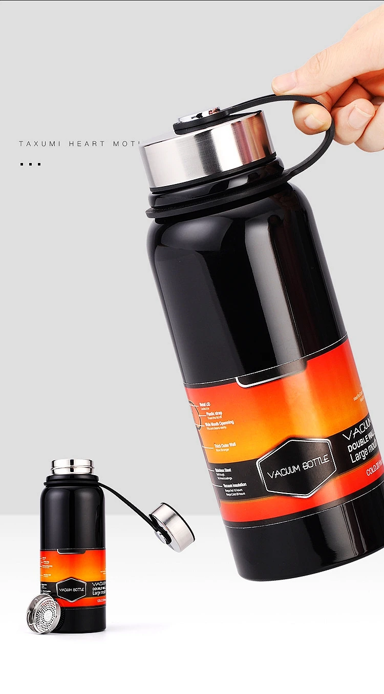 Large Capacity 1200ML 800ML Stainless Steel Space Insulation Sport Water Bottle Vaccum Flasks Thermo Travel Water Bottles