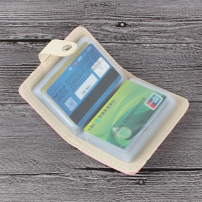 Держатель для карт 20 женский кошелек с застежкой пряжкой бизнеса кредитный банк