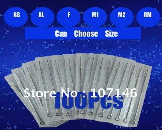 100X иглы для тату стерильные одноразовые татуировок|tattoo needles|disposable tattoo needlestattoo gun