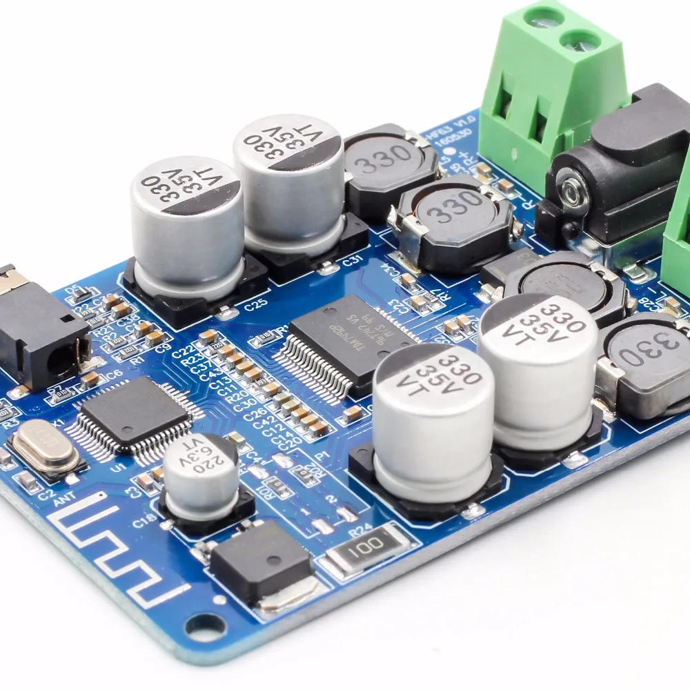 TDA7492P Bluetooth 4,0 V4.0 V2.1 Аудио приемник усилитель плата модуль с AUX интерфейсом 2*25 Вт привод динамик AUX интерфейс